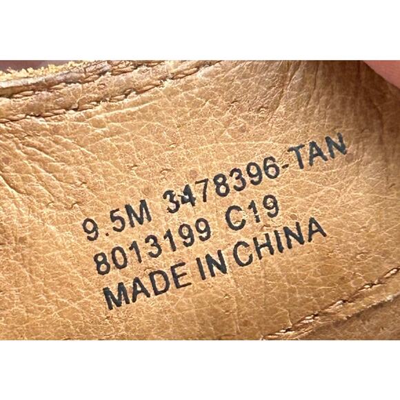 Frye Womens Jennifer Cutout Bootie Heeled Tan Leather Pointed Toe Slip On Sz 9.5 - Picture 9 of 14